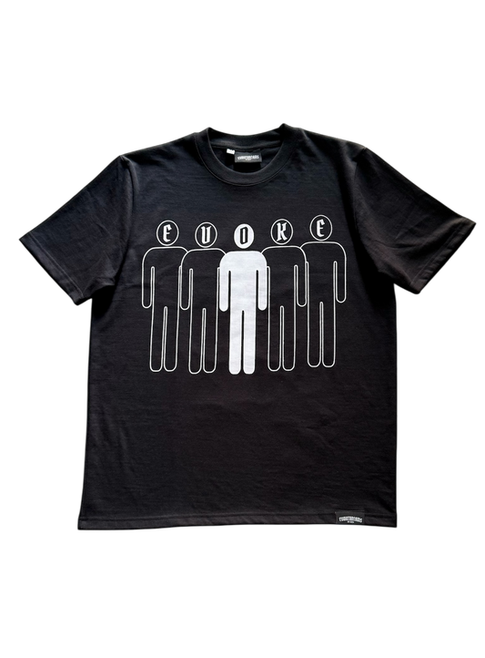 BLACK “FEAR AVERAGE” TEE